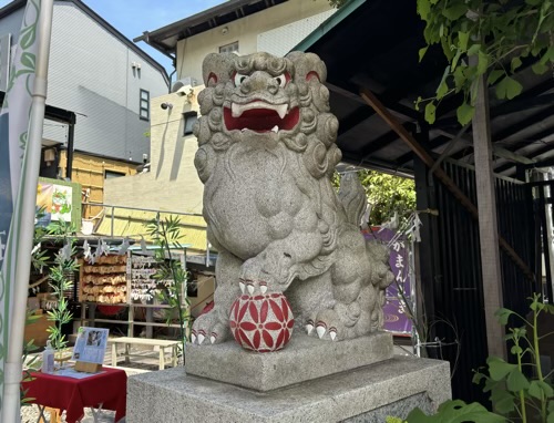 菊名神社　狛犬