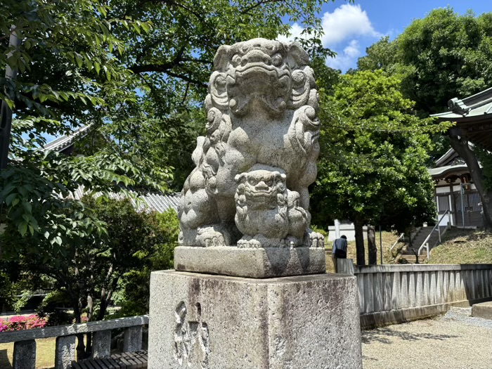 谷口鹿島神社　狛犬