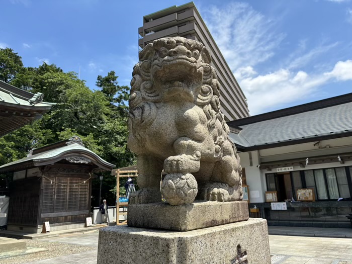 谷口鹿島神社　狛犬