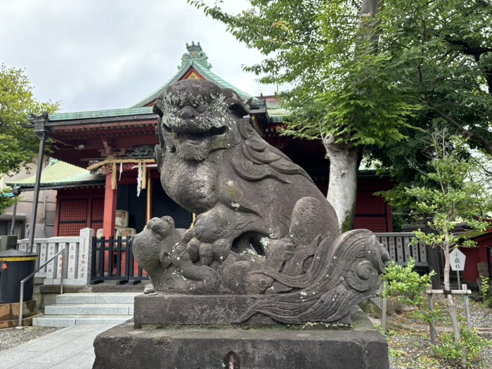 横浜　浅間神社　狛犬