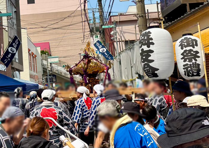 三ツ境　白姫神社　白姫祭り　神輿渡御