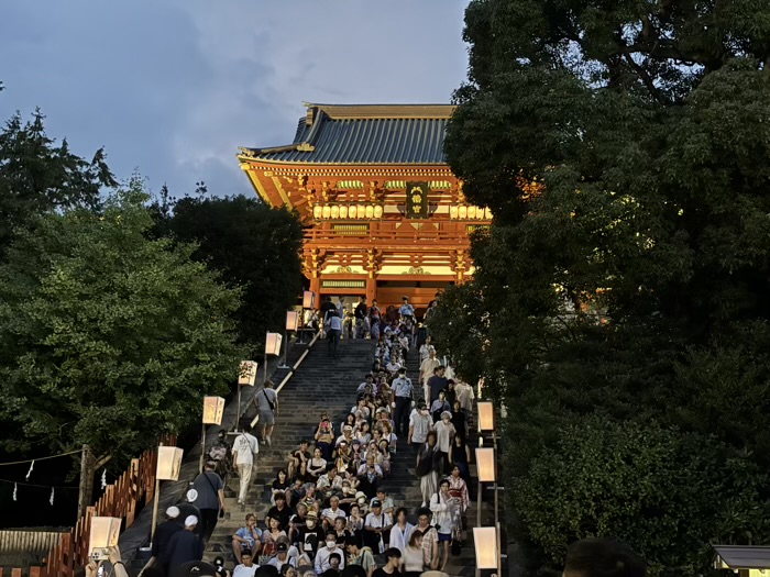 鎌倉鶴岡八幡宮　ぼんぼり祭り　立秋祭