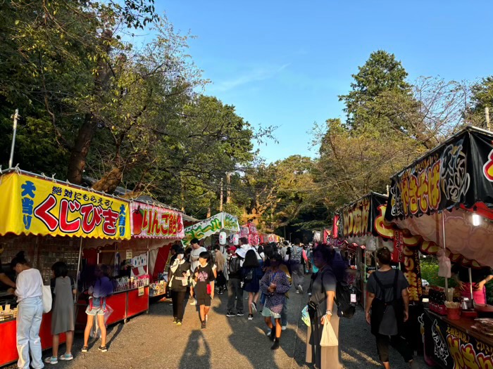 下鶴間諏訪神社　例大祭　境内