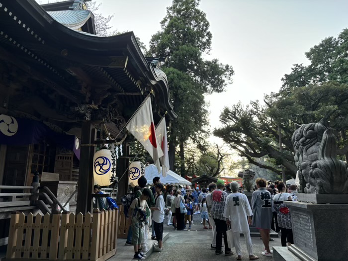 下鶴間諏訪神社　例大祭　境内