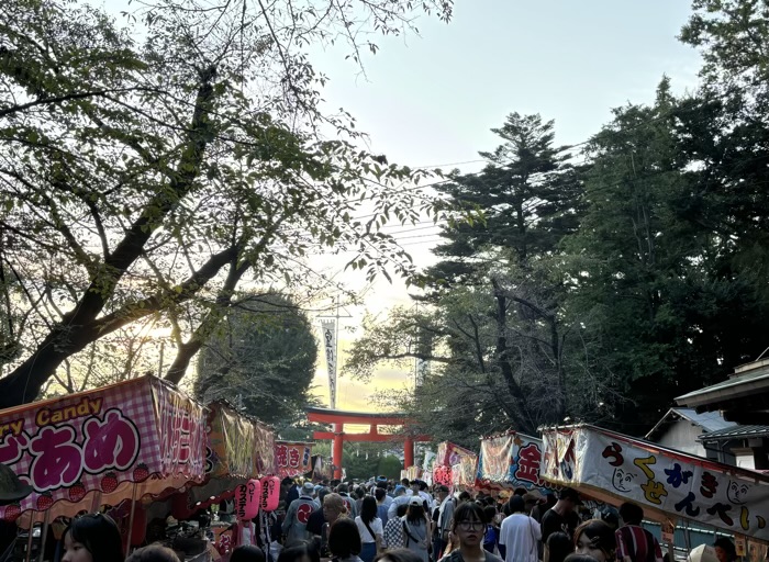 下鶴間諏訪神社　例大祭　境内