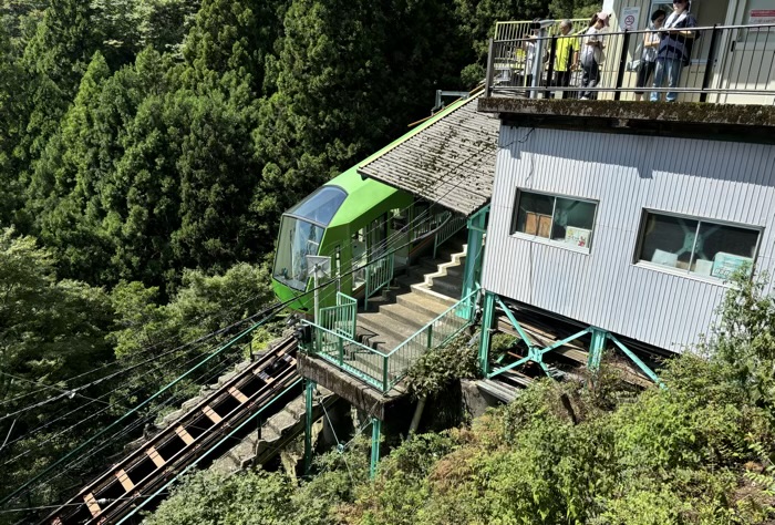 大山阿夫利　ケーブルカー　阿夫利神社駅