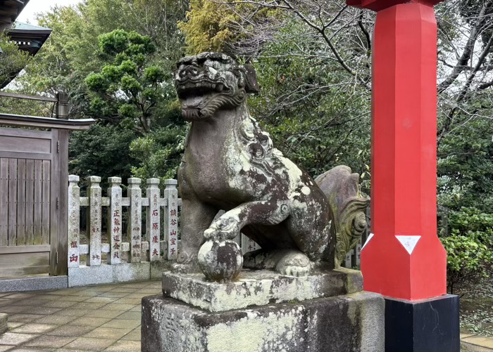 江ノ島　江島神社 奥津宮　狛犬