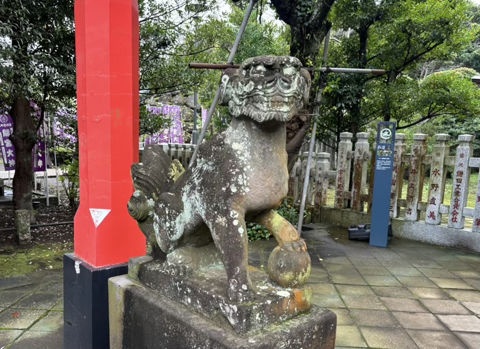 江ノ島　江島神社 奥津宮　狛犬