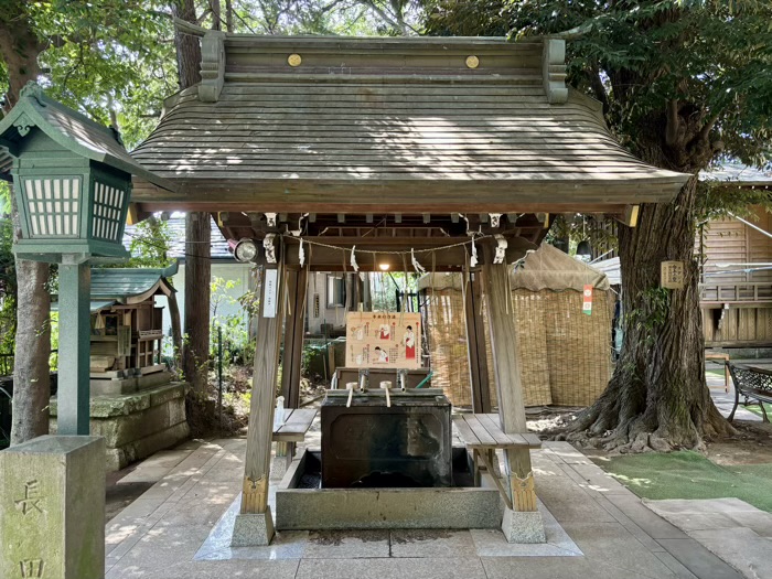 東京・世田谷　太子堂八幡神社　手水舎