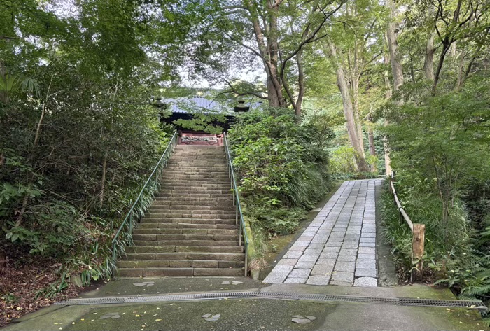 鎌倉　妙本寺　参道