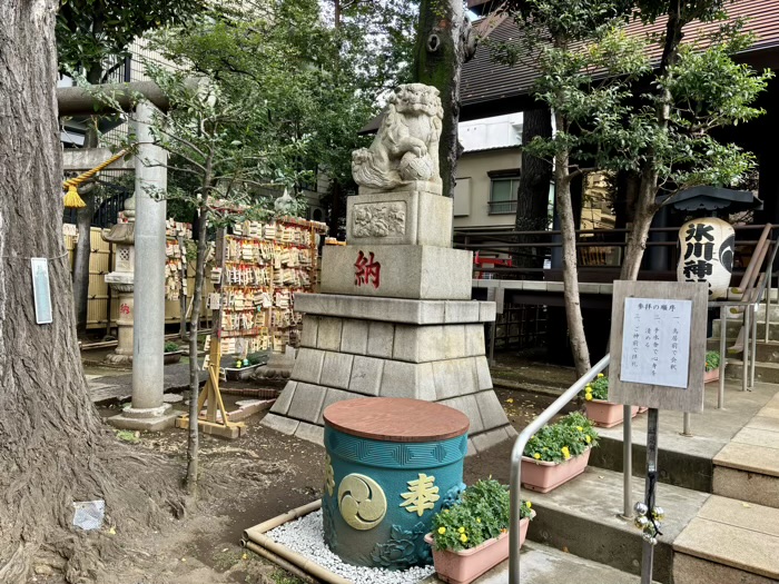 東京　杉並　高円寺氷川神社（気象神社）　狛犬