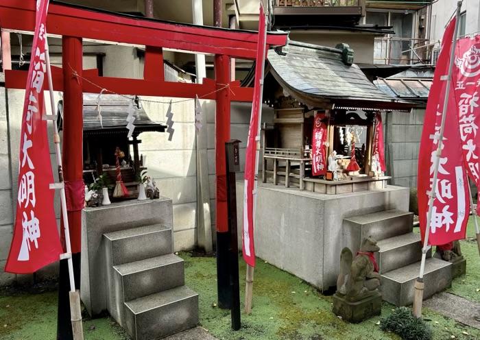 東京　杉並　高円寺氷川神社（気象神社）　稲荷大明神