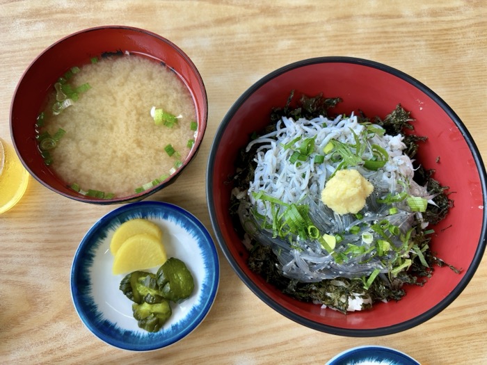 江の島　食堂 遊覧亭　しらすハーフ丼