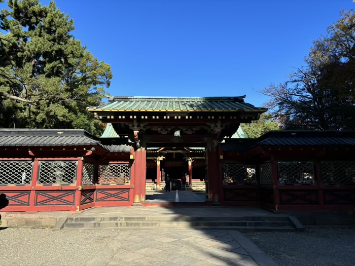 文京区　東京十社　根津神社　唐門