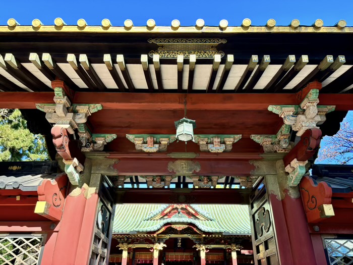 文京区　東京十社　根津神社　唐門