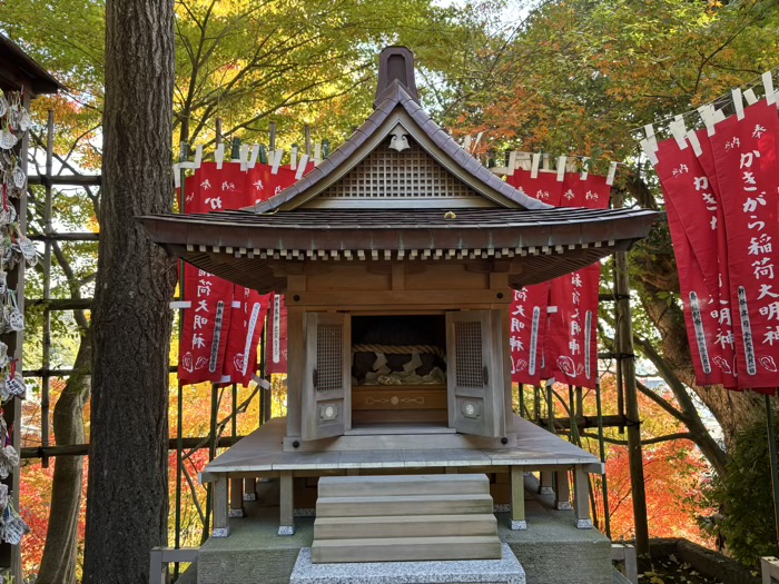 鎌倉　長谷寺　かきがら稲荷大明神　社殿