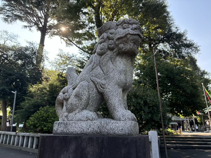 大和　深見神社　狛犬