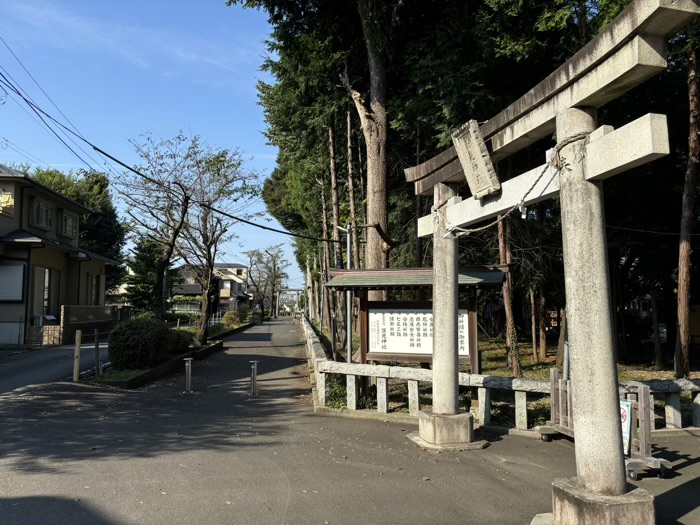 大和　深見神社　明神鳥居