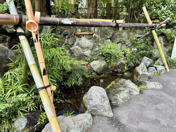 秦野　白笹稲荷神社　手水舎