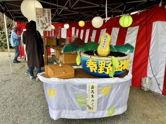 秦野　曾屋神社　ご当地みくじの落花生みくじ「魔滅忠実」