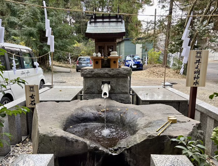 秦野　曾屋神社　御神水・井之明神水