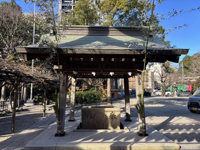 川崎　稲毛神社　手水舎