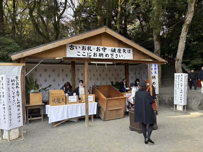 鎌倉　鶴岡八幡宮　古神矢・古神札納め所