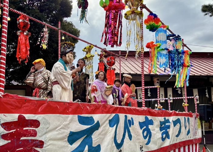 湘南　平塚三嶋神社　新春えびすまつり　特設ステージ