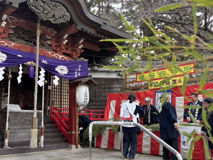 湘南　平塚三嶋神社　新春えびすまつり　福笹配布所