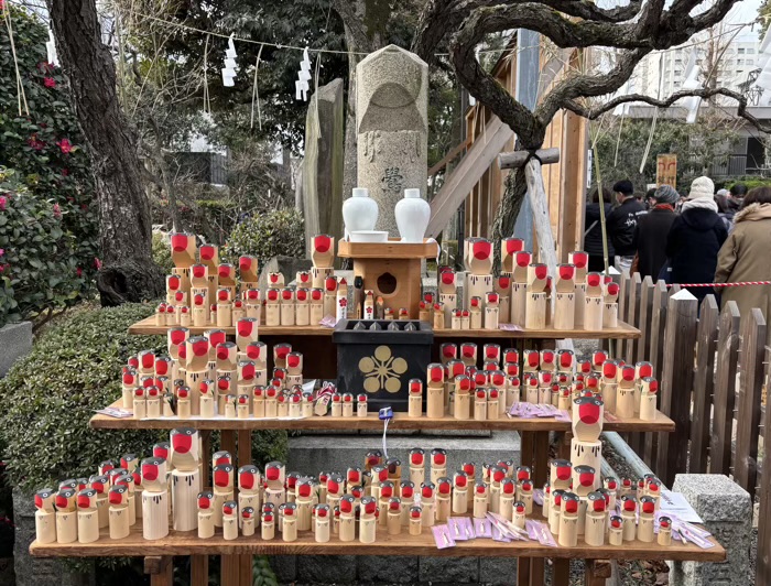 江東区　亀戸天神社　鷽替え神事　鷽の碑