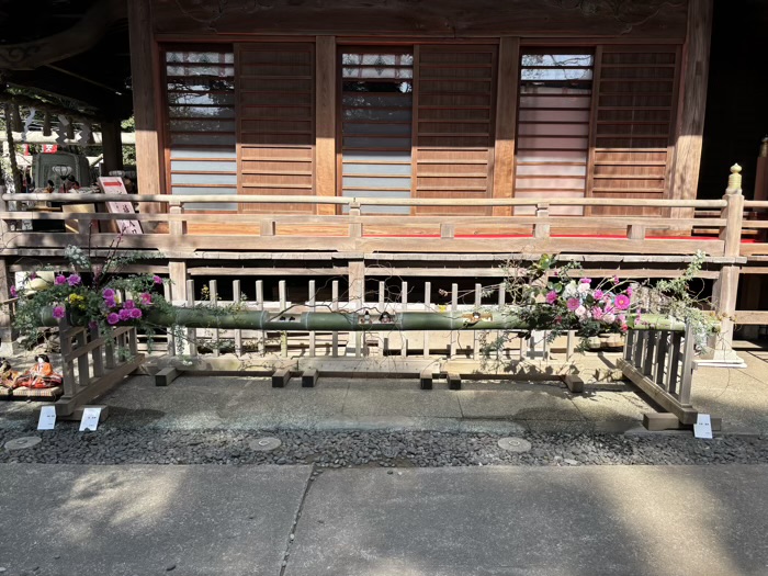 相武台下　座間神社　ひな祭り　社殿