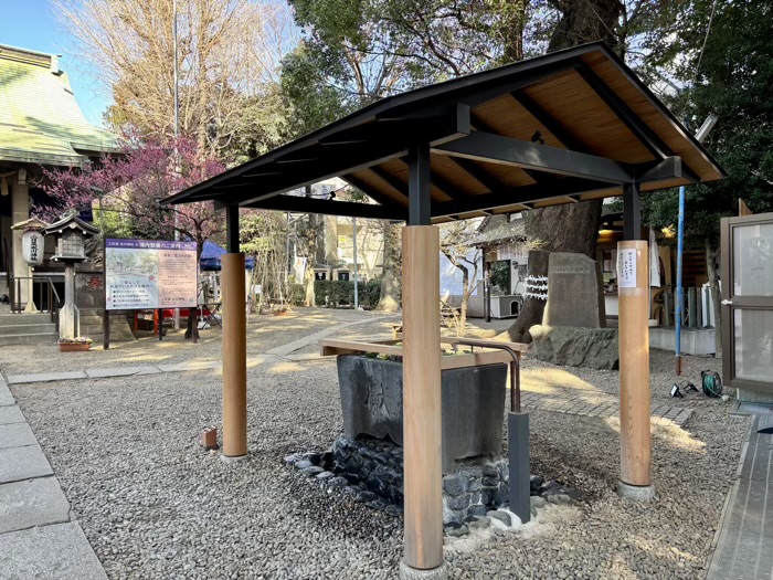 池尻大橋　上目黒氷川神社　手水舎