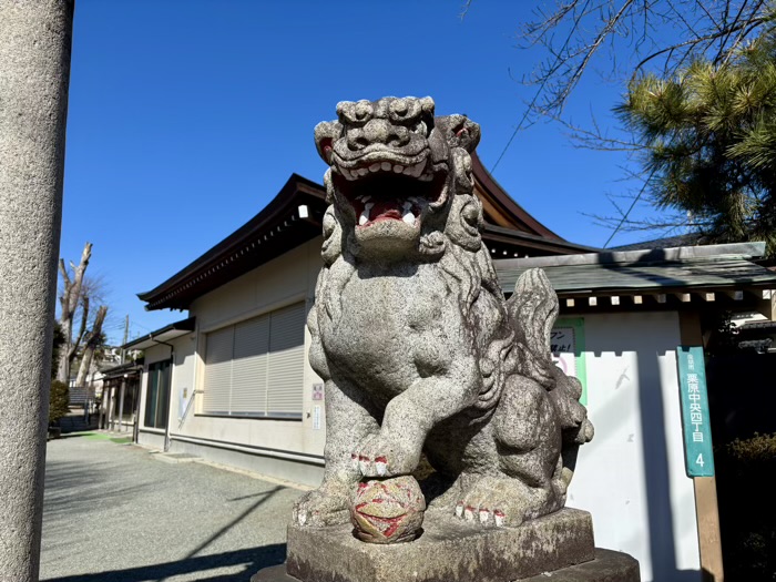 座間　栗原神社　狛犬