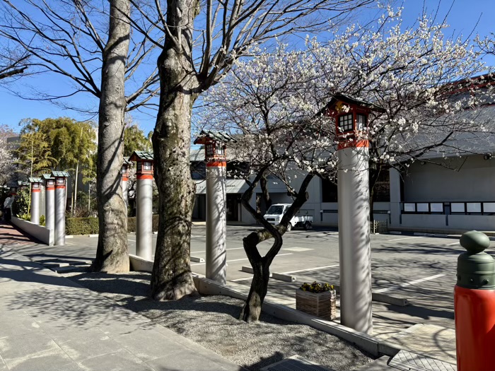 座間　鈴鹿明神社　駐車場