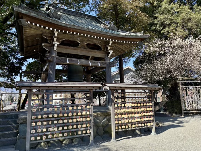 座間　鈴鹿明神社　鐘楼「迎神の鐘」