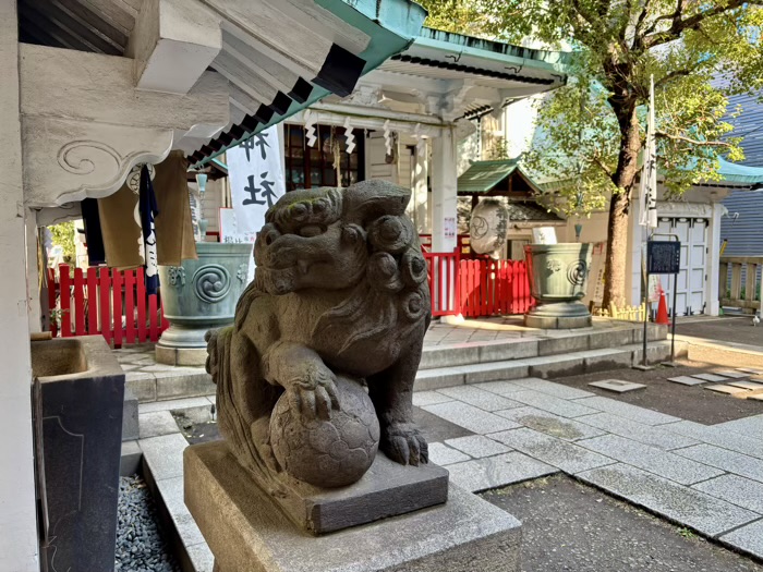 日本橋　椙森神社　狛犬