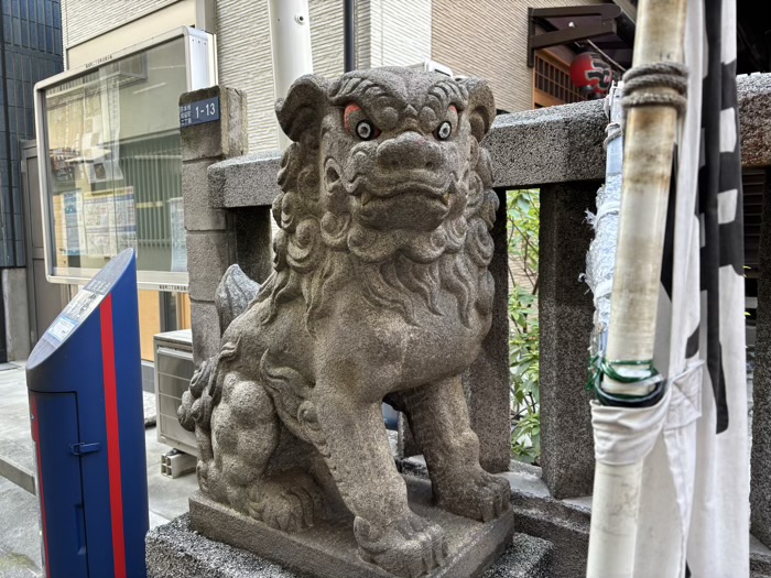 日本橋　三光稲荷神社　狛犬