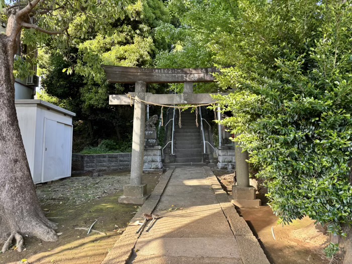 鷺沼　有馬神明神社　参道