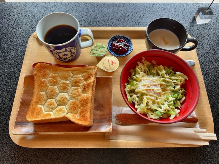 横浜 鶴見 曹洞宗大本山總持寺 禅カフェ茶房おかげや モーニングセットメニュー
