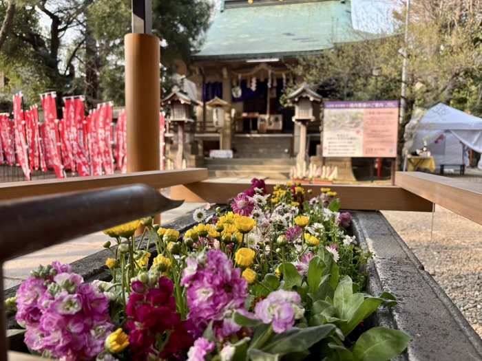 池尻大橋 上目黒氷川神社 手水舎
