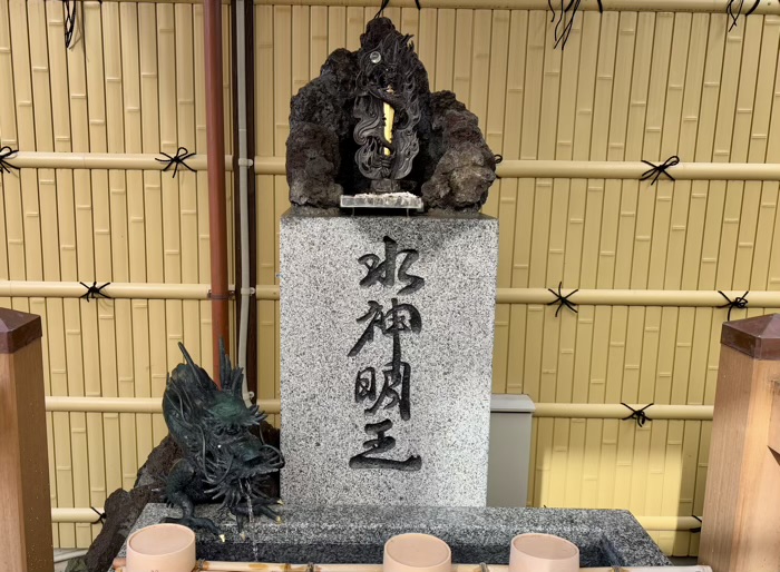 台東区　長國寺　手水舎（水神明王）