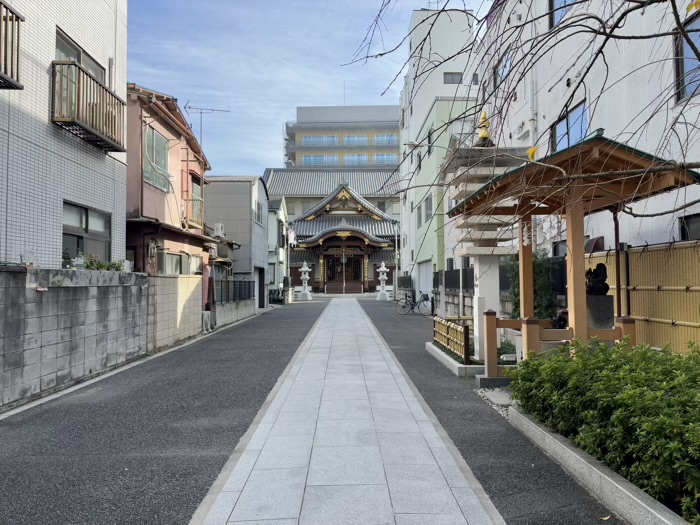 台東区　長國寺　参道