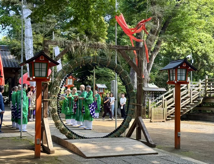 等々力不動尊　青葉まつり（五月大祭）　茅の輪念珠潜り