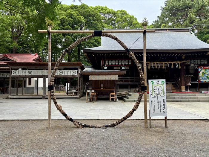 平塚八幡宮　茅の輪