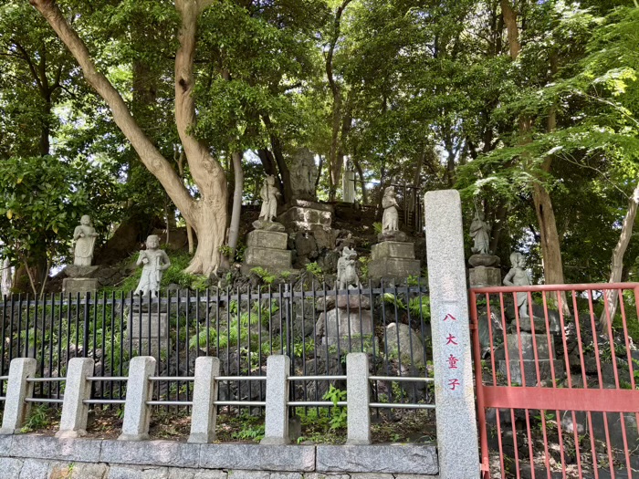 不動前　目黒不動尊　大縁日　八大童子の山