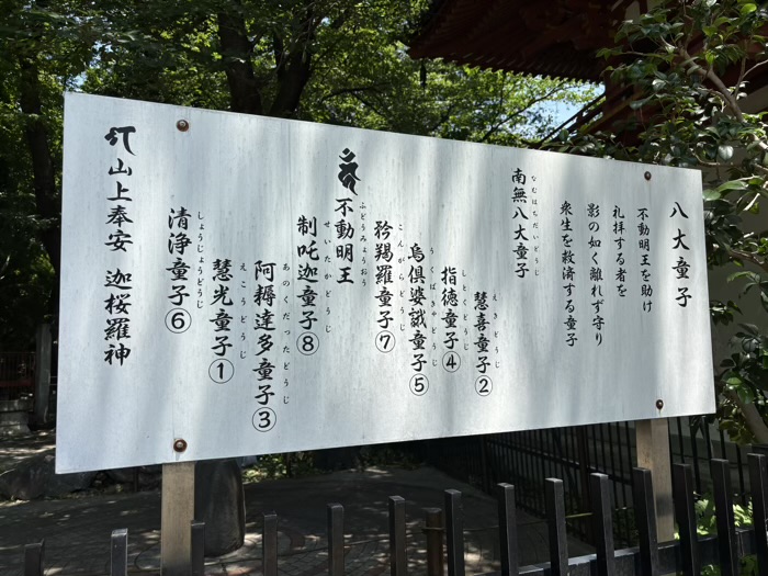 不動前　目黒不動尊　大縁日　八大童子の山
