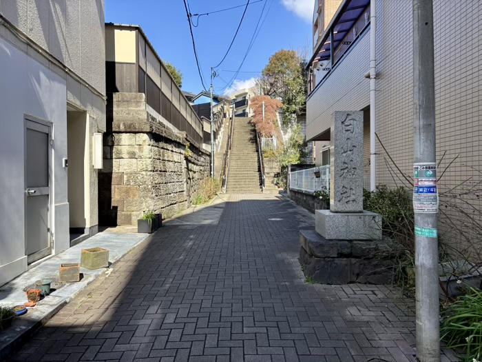 文京区　白山神社　参道