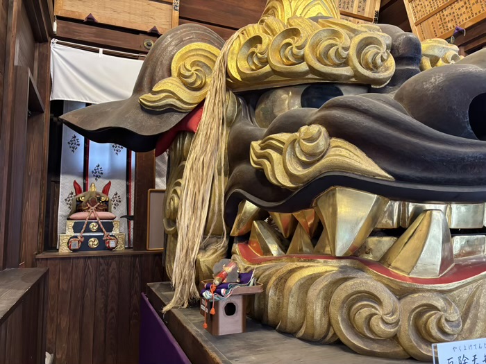 築地　波除神社　厄除天井大獅子