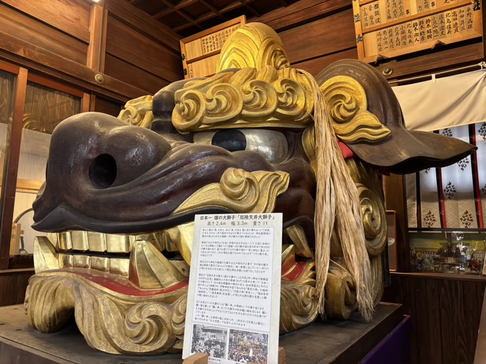 築地　波除神社　厄除天井大獅子