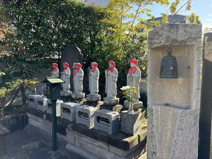 鶴見　慶岸寺　永代供養塔と六地蔵